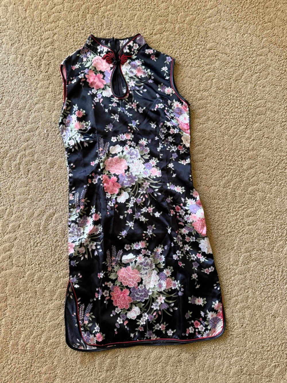 Retro pinup sexy short cheongsam / Qipao (Size M) Lunar new year dress